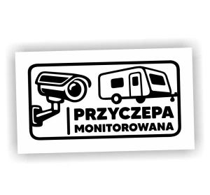 Naklejka PRZYCZEPA MONITOROWANA kempingowa