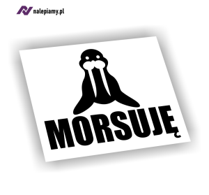 Naklejka Morsuję morsowanie mors