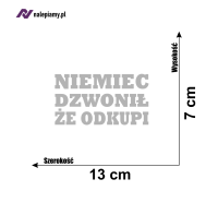 Naklejka Niemiec dzwonił że odkupi6.jpg