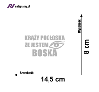 Naklejka Krąży pogłoska że jestem boska6.jpg