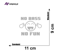 Naklejka No bass no fun6.jpg