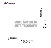 Naklejka Wal śmiało auto teściowej6.jpg