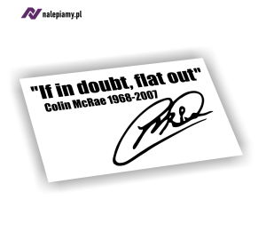 Naklejka Colin McRae autograf